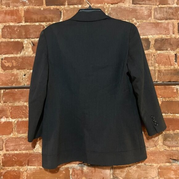 Lafayette 148 Wool dark grey single button blazer - Size 6 - Picture 4 of 4